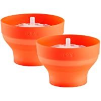 Lékué Set 2 Mini Pop Corn para Preparar Palomitas en microondas- Silicona